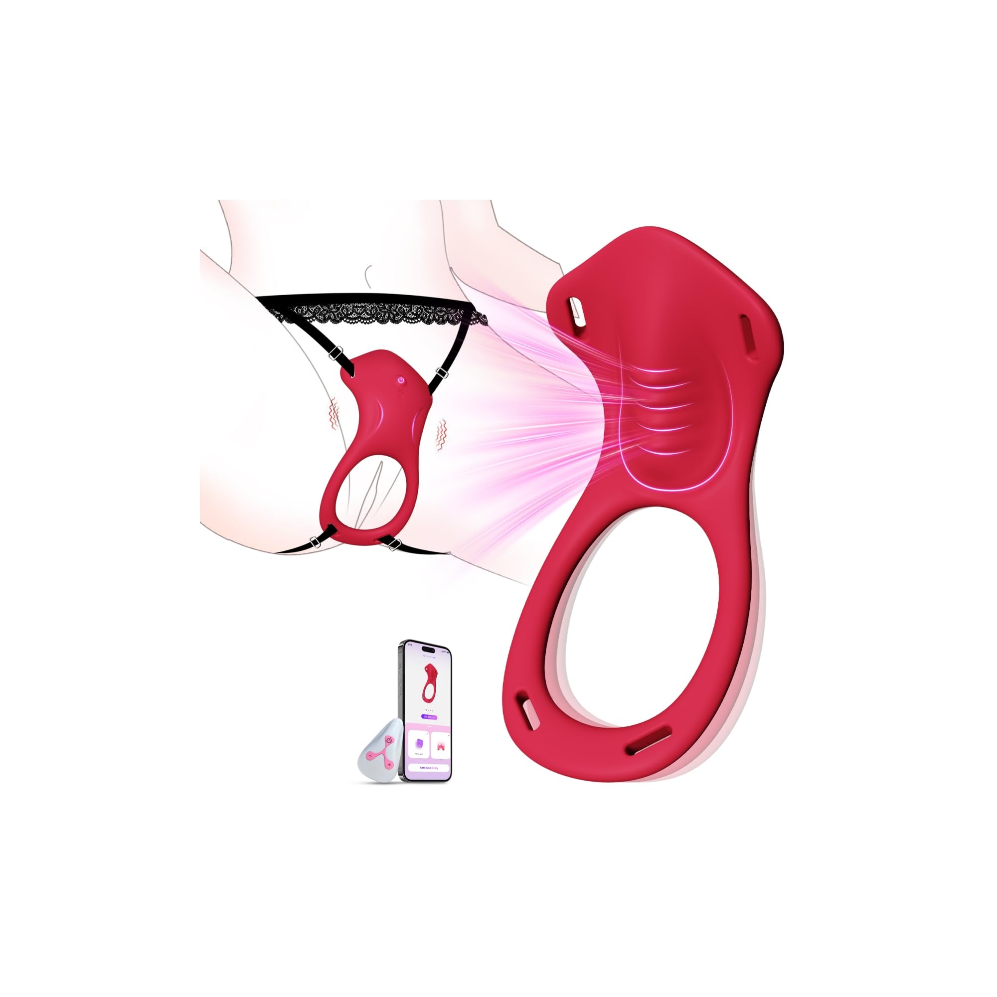 Amazon.com: Couples Vibrator Sex Toys, Wearable Panty APP Remote Control  with 10 Vibration Modes, Hands Free Clitoris Vibrator Vibrating Cock Ring  for Women Men, BDSM Adult Toy for Sexual Pleasure : Health