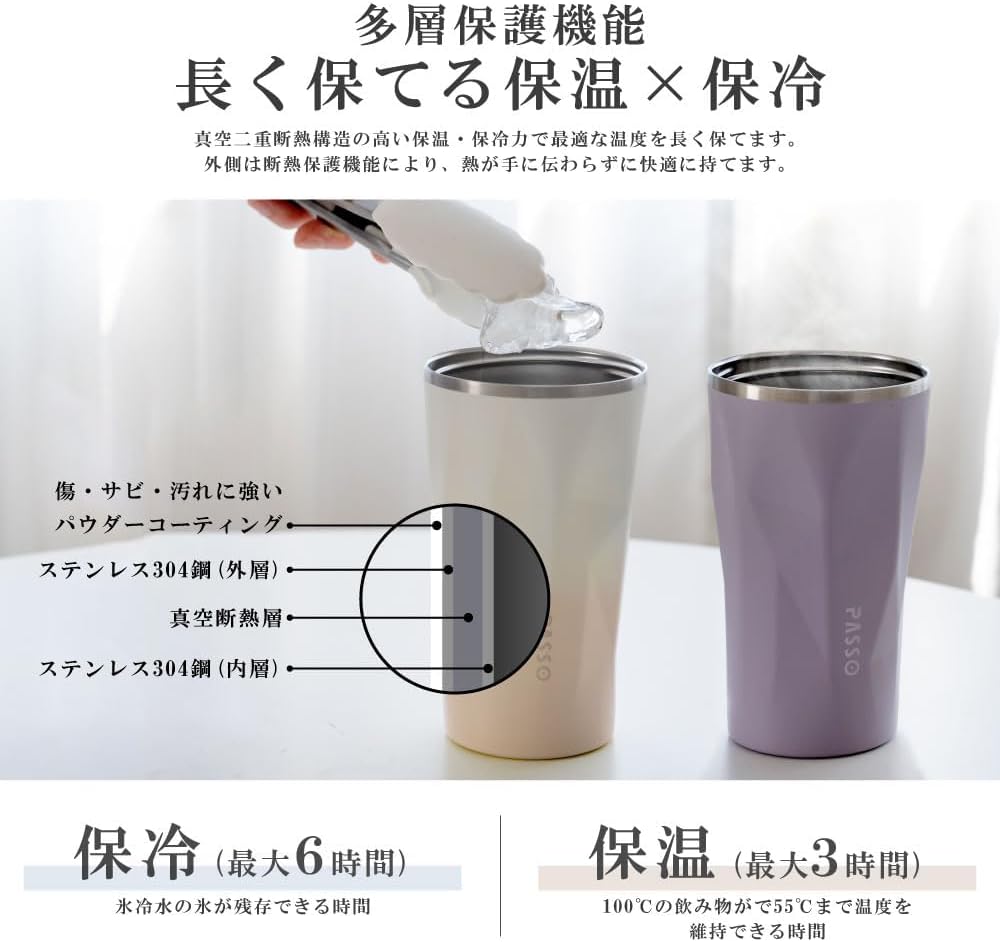[保温＆保冷] タンブラー 水筒 直飲み 600ml 大容量 ストロー付き 蓋付き タンブラー こぼれない ステンレス 真空断熱 二重構造 保温 保冷 タンブラー 専用ホルダー付き ふた付き タンブラー アウトドア 持ち運び トラベルタンブラー 多色 おしゃれ 水筒 （アイボリー）