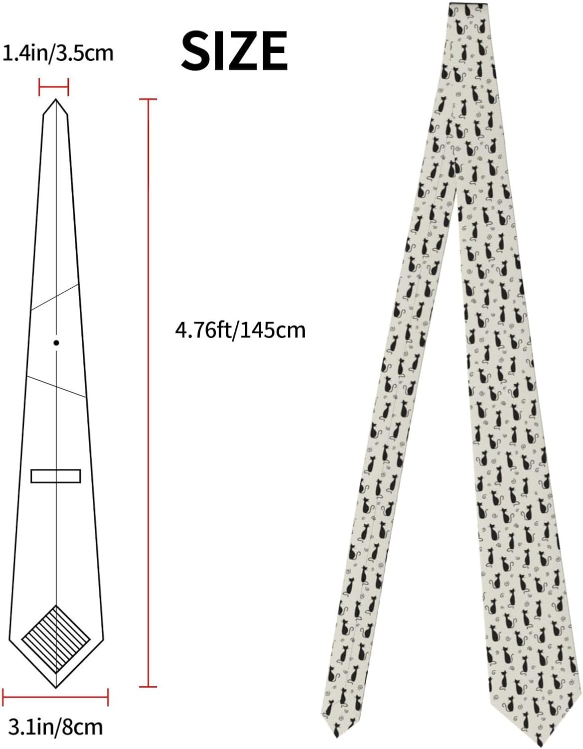 Mens Tie Classic Necktie for Business Wedding Party Formal Wear image 2