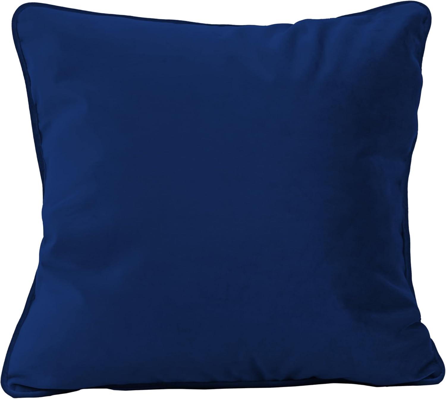 FDP 18" x 18" Velvet Square Pillow Set with Piping; Decorative Throw Pillow for Home Dcor in Living Room, Bedroom or Lounge (2-Pack) - Eclipse, 15158-348 - Image 8