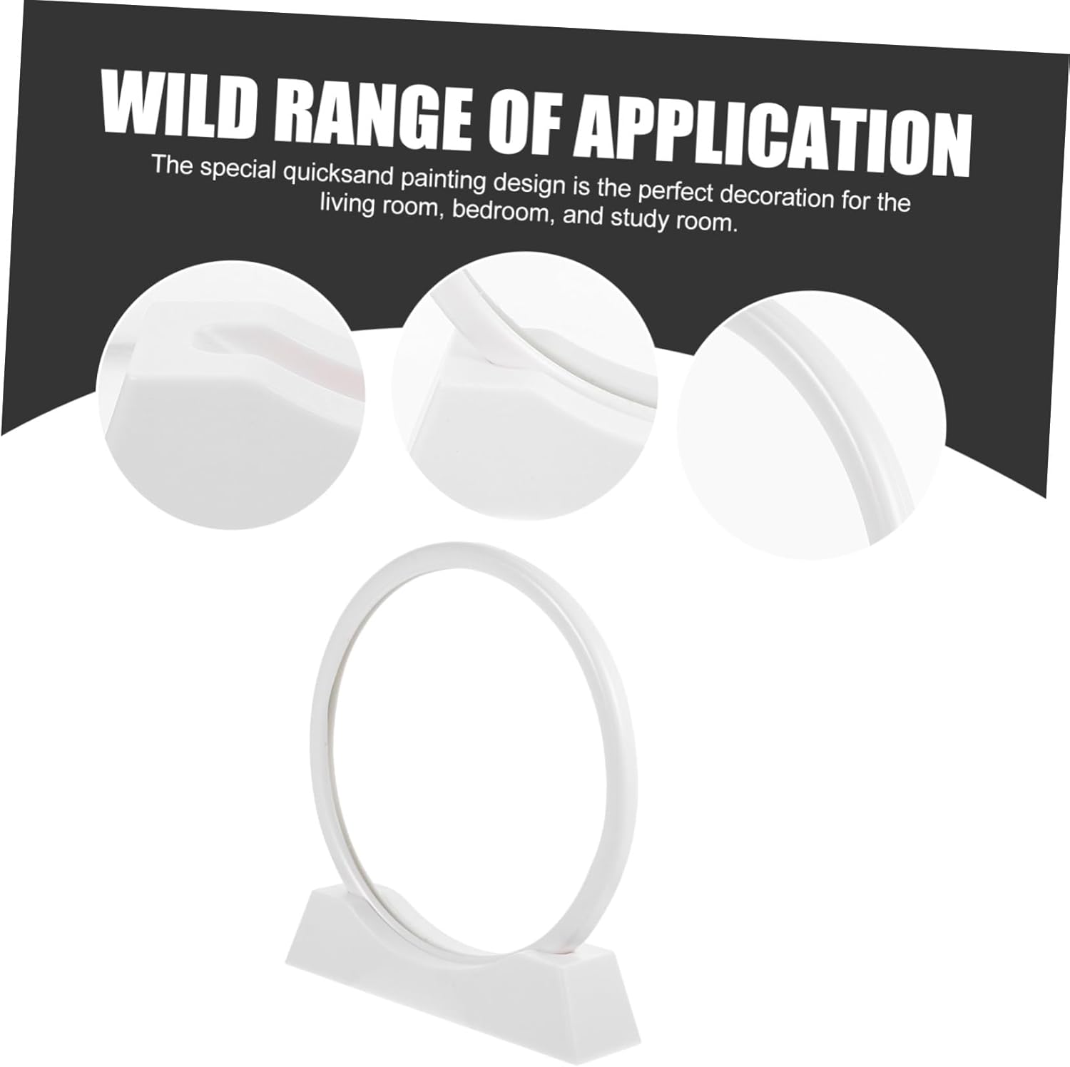 BCOATH DIY Flowing Sand Painting Kit Round Natural Landscape Moving Sand Art Picture for Home Decoration and Fine Workmanship