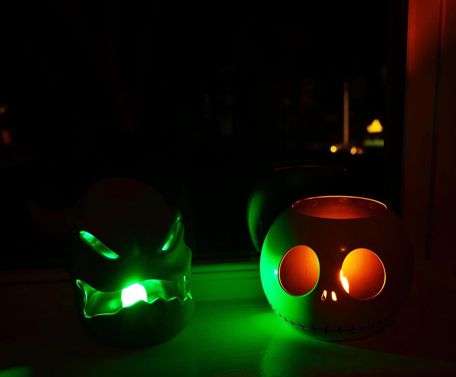 Disney The Nightmare Before Christmas Jack Skellington LED Flickering Flameless Candle with Automatic Timer | Officially Licensed Collectible White