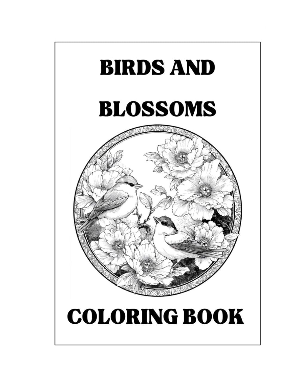 Birds and Blossoms: Coloring book for adults by Ennovy