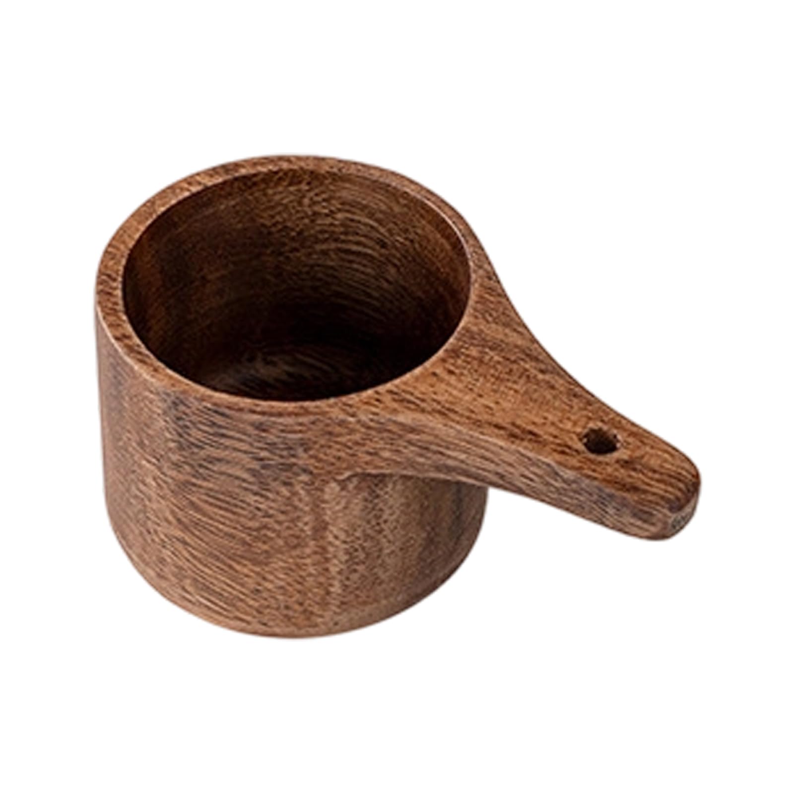 MURYE Wood Ingredient Measure Kitchen Cup with Comfortable Handle for Baking Prep, Cooking Tasks and Seasoning Use Daily Wood Measuring Cup Ingredient Kitchen Measure Coffee Prep Seasoning Hand