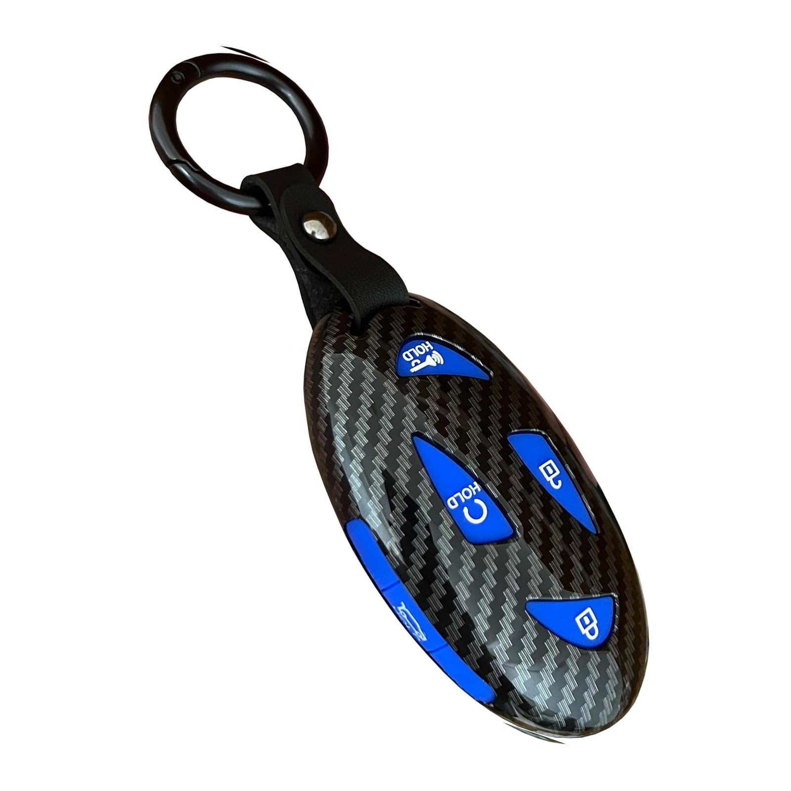 MEDZUK Funda Para Llave De Coche De 7 Botones Compatible Con Hyundai Kona SX2 2023-2025 2026, Carcasa De TPU Con Llavero (azul