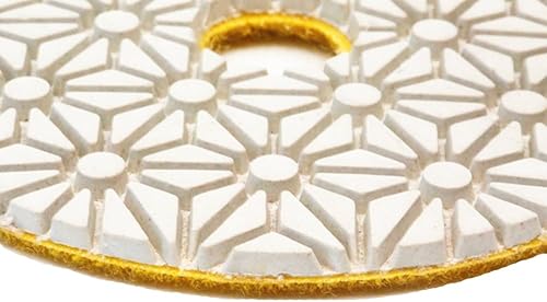 Miniatura 4 de Diamond Wet 3 Pasos Pulido Pad 4 '' para hormigón Granito Mármol Piedra 3.937 in Disco de Resina 3 unids/Set