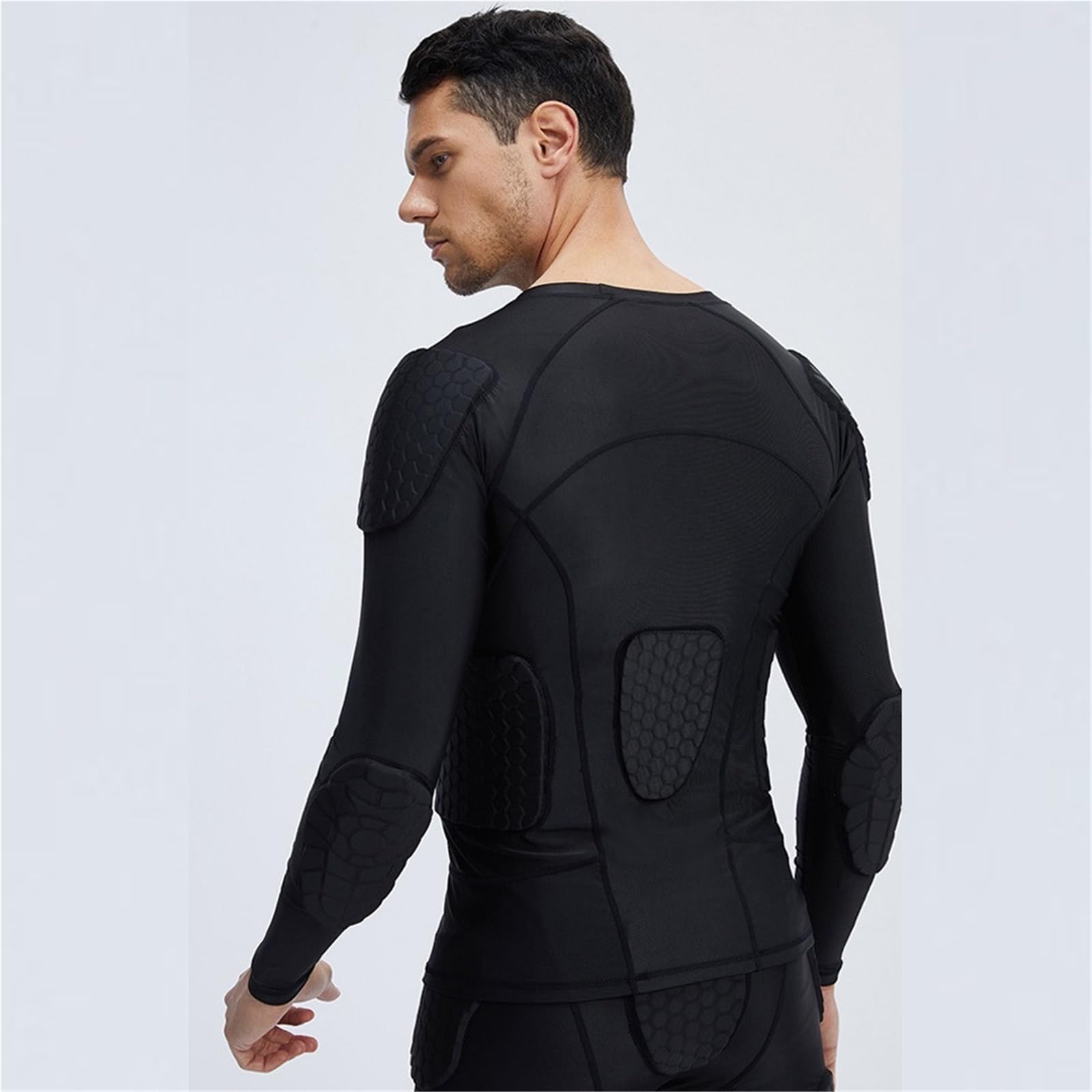 Professionelles Torwart Trikot für Herren - Eva gepolsterte Torweste mit Ellenbogen- & Brustschutz, atmungsaktives Fußball Torhüter Shirt für Training & Match(D,M (Fit 45-65kg))