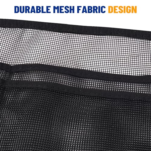 Image of Ping Pong Paddle Holder, Hanging Mesh Storage Bag for Table Tennis Rackets & Balls, Under Table Organizer with Adjustable Straps, Fits Pickleball Paddles
