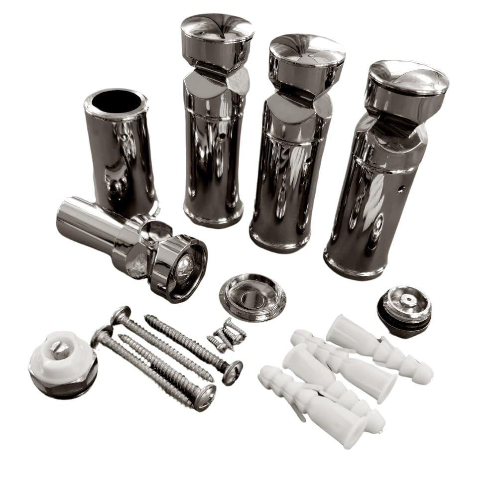 Coppia Di Appendini Cromo Per Radiatori E Scaldasalviette Tubolari Montaggio Universale - Foto 6