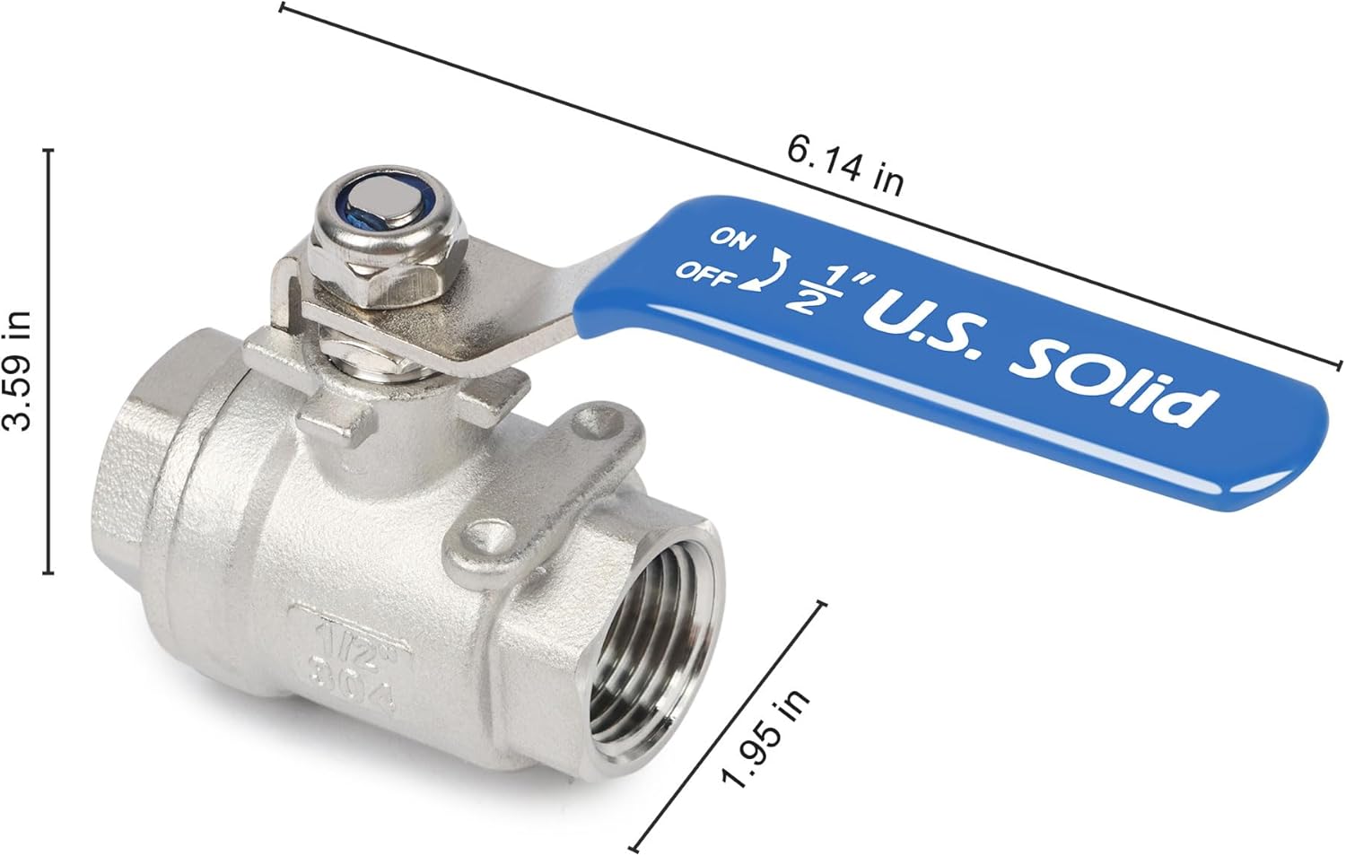 1 Inch Stainless Steel Manual Water Shut Off Ball Valve