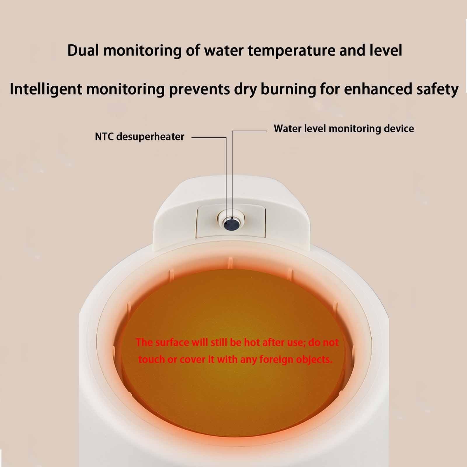Hervidor eléctrico vidrio, tetera eléctrica multifuncional 1,2 L control temperatura microcomputadora, protección contra ebullición seco cuerpo vidrio borosilicato resistente calor.