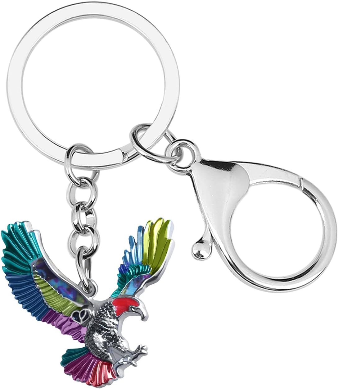 Enamel Alloy Eagle Keychain Charms Bird Gifts for Bird Lovers Women Girls, Hawk Keychains Car Keys Wallet Accessories