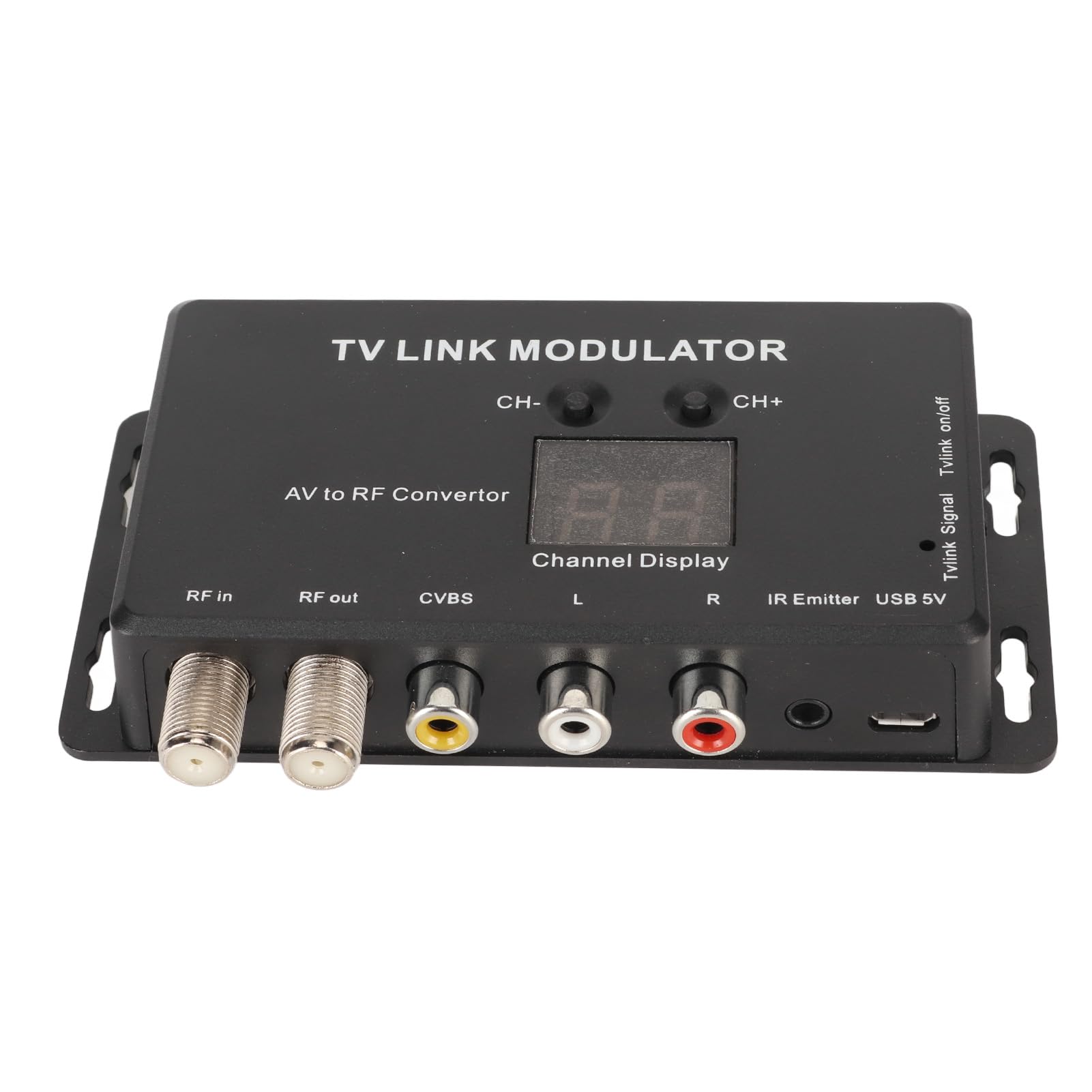 ZIZEV TV Link Modulator, PCB Circuit Design Plug and Play 471.25?885.25MHz Support PAL NTSC AV to RF Converter UHF with IR Return USB Cable for Set Top Box