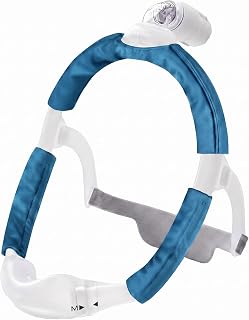 Satin Mask Strap Covers, Mask Cushions, Strap Cover Pads Compatible with DreamWear or AirFit N30i/P30i Headgear Cover Set Hair Protector for Women Face Cushion (Navy Blue)
