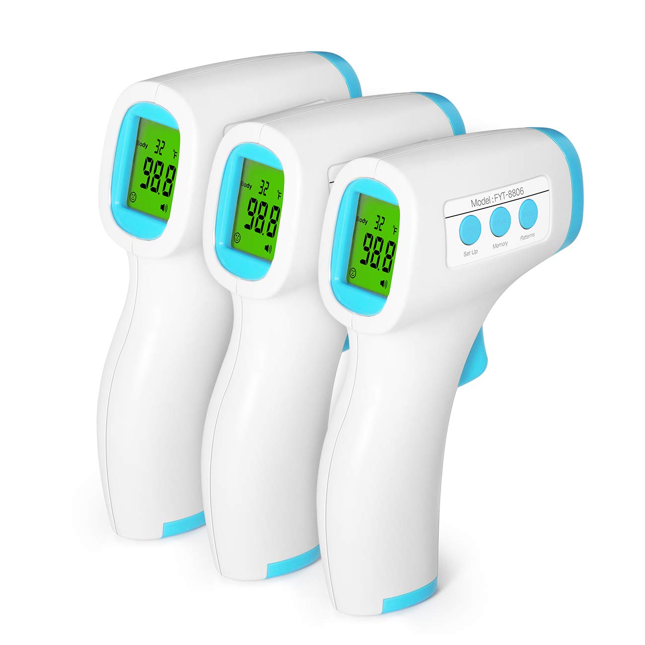 【US Stock】Infrared Forehead Thermometer for Adults – No Touch Digital Infrared Thermometer for Fever – Medical Thermometer for Babies, Children, Adults, Indoor and Outdoor Use