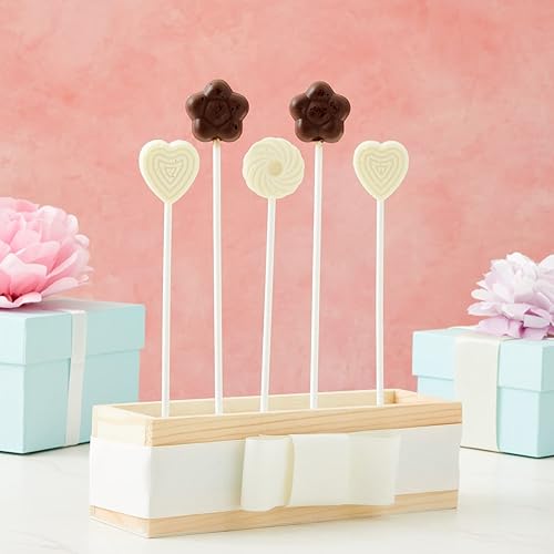 Miniatura 6 de Bright Creations Palitos largos para tartas – Paquete de 200 unidades de 8 pulgadas blancas – Para cake pops, golosinas crujientes de arroz,