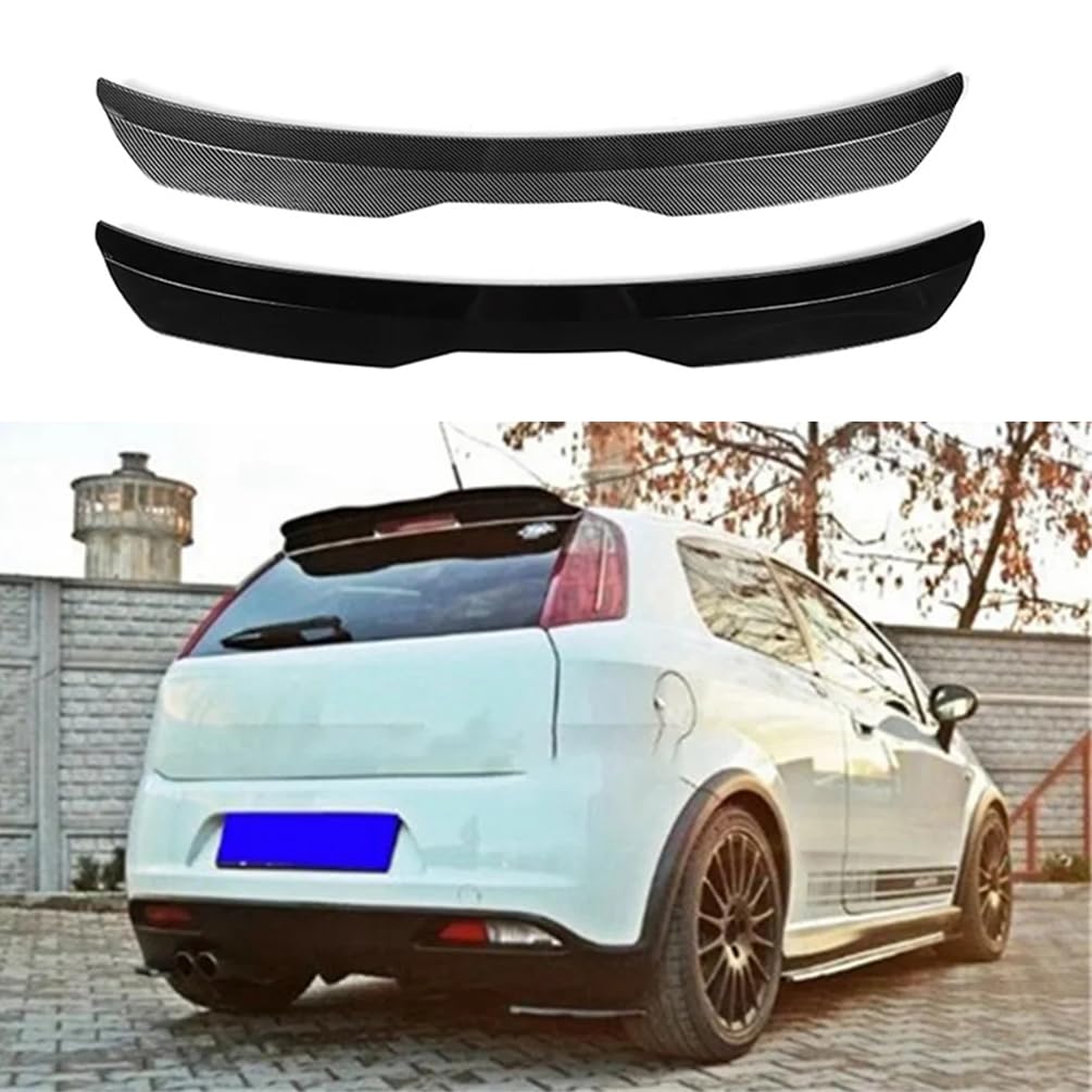 Spoiler sul tetto posteriore per auto in ABS per Fiat Grande Punto Abarth 2007 2008 2009 2010, splitter per ala del bagagliaio di coda automatico, estensione dello spoiler di coda