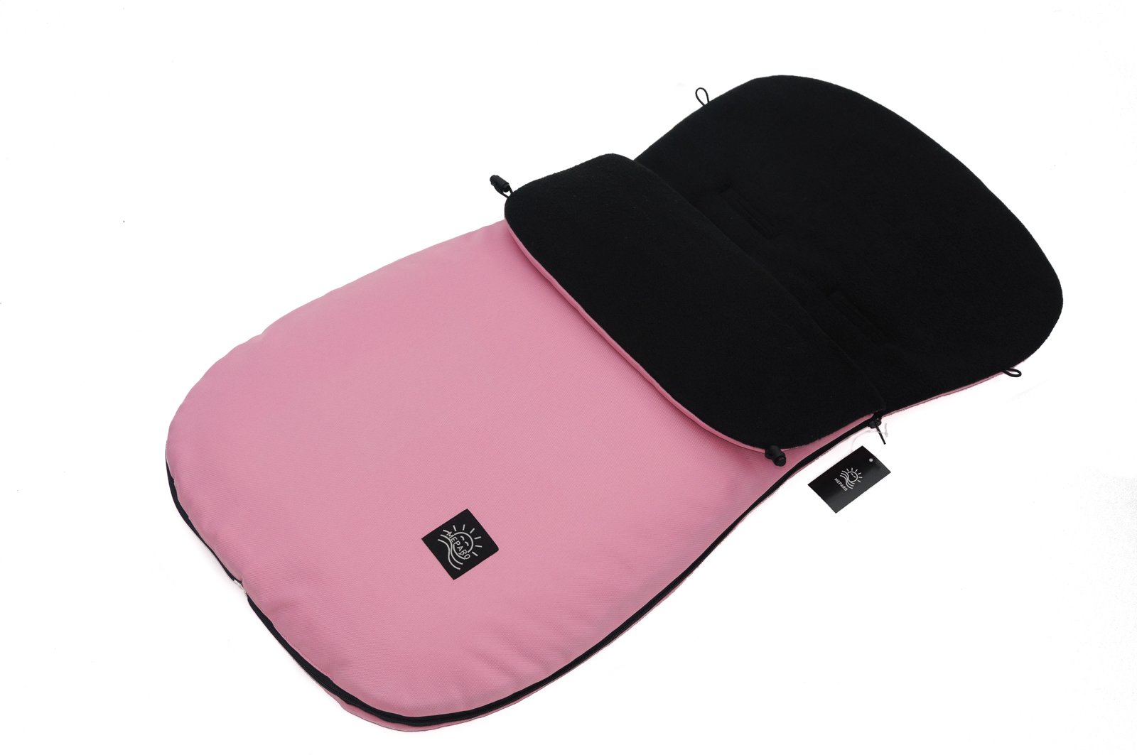 Universal FOOTMUFF Cosy Toes Baby Buggy Stroller Pushchair PRAM Liner Luxury (Light Pink/Black))
