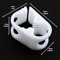 Vista 3 de Abrazadera de manguera de control de flujo, 4 abrazaderas de manguera de cierre OD de tubo de 1/4"-1/2", abrazadera de tubo de plástico ajustable