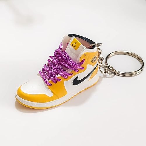 Miniatura 4 de Llavero de zapatillas, mini llaveros de baloncesto 3D para hombres, mujeres y niños, llaveros deportivos de moda, regalo para fanáticos del deporte