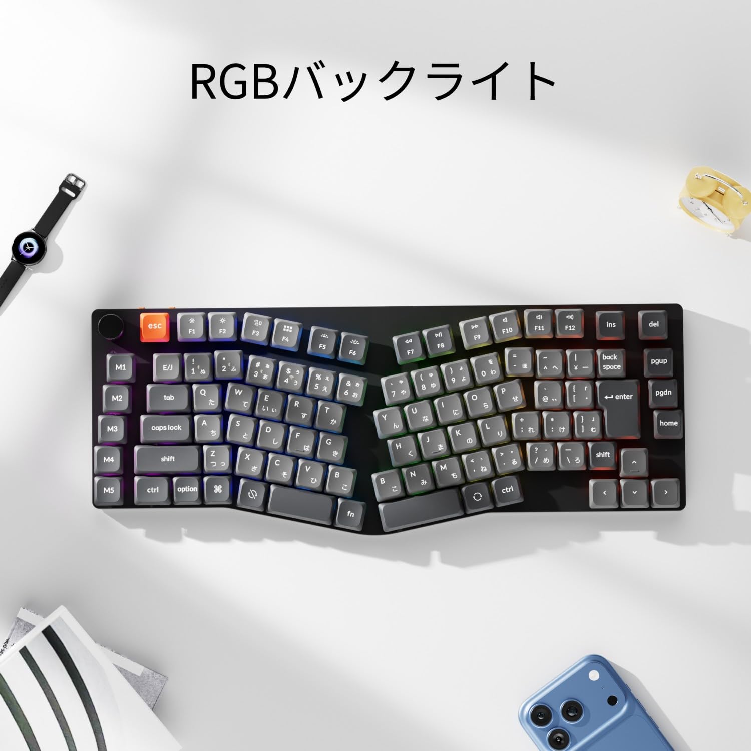 Amazon | 【国内正規品】Keychron K15 Max QMK/VIA ワイヤレス