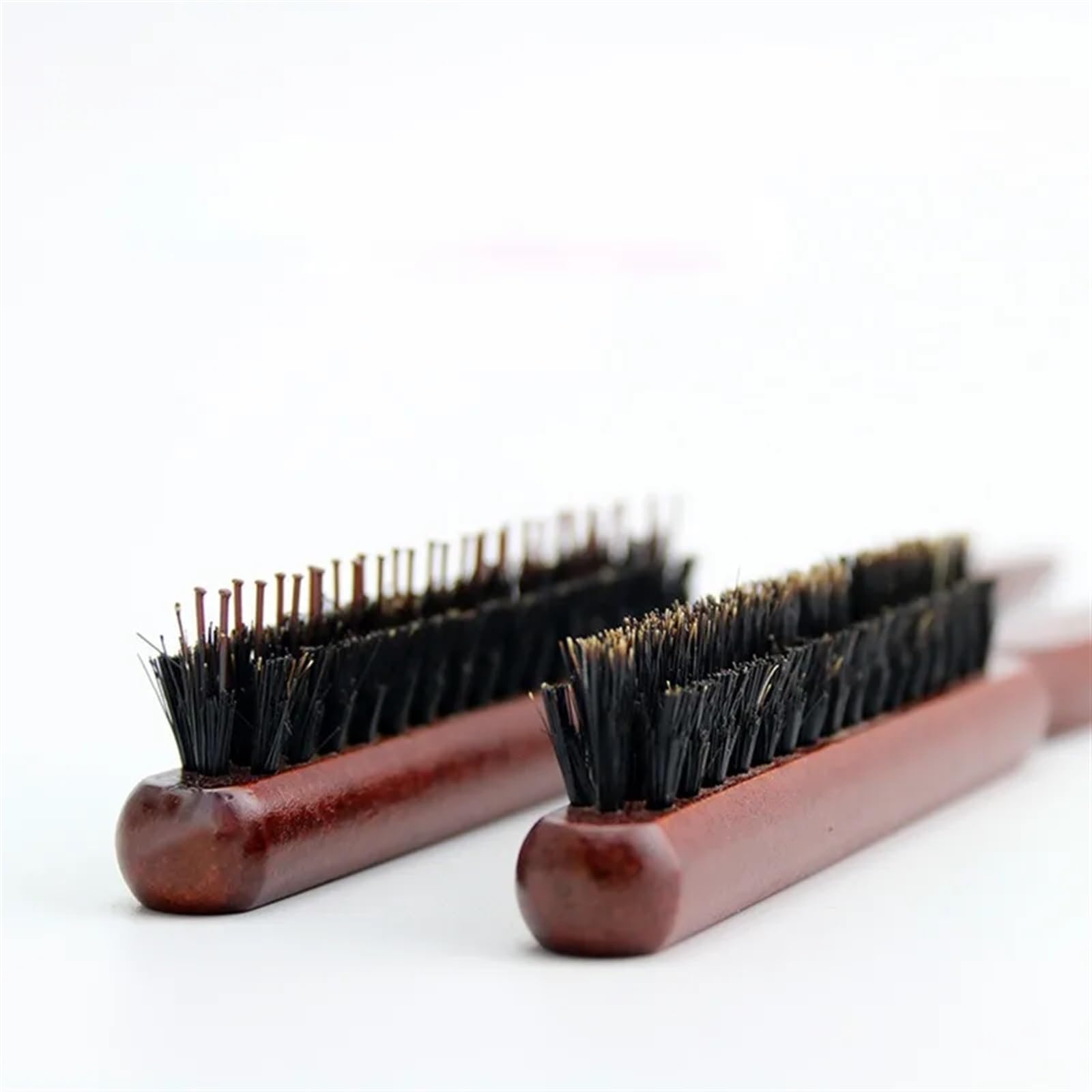 Salon Necken Zurück Haar DIY Pinsel Wildschwein Borsten Holz Slim Line Kamm Haarbürste Verlängerung Friseur Professionelle Styling Werkzeuge (Size : 02)