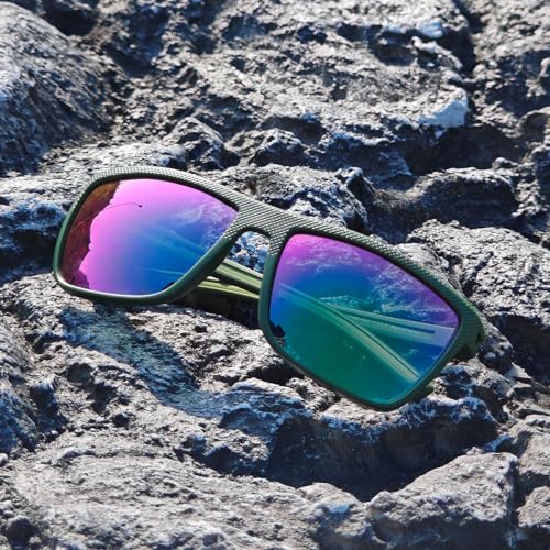 Image of ZENOTTIC Polarized Sunglasses for Men Lightweight TR90 Frame UV400 Protection Square Sun Glasses