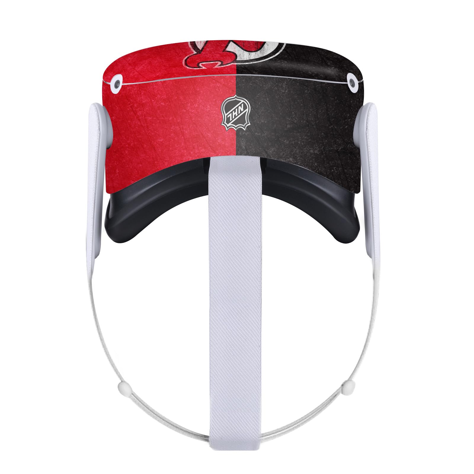 Head Case Designs Officially Licensed NHL Half Distressed New Jersey Devils Vinyl Sticker Skin Decal Cover Compatible with Meta Quest 2