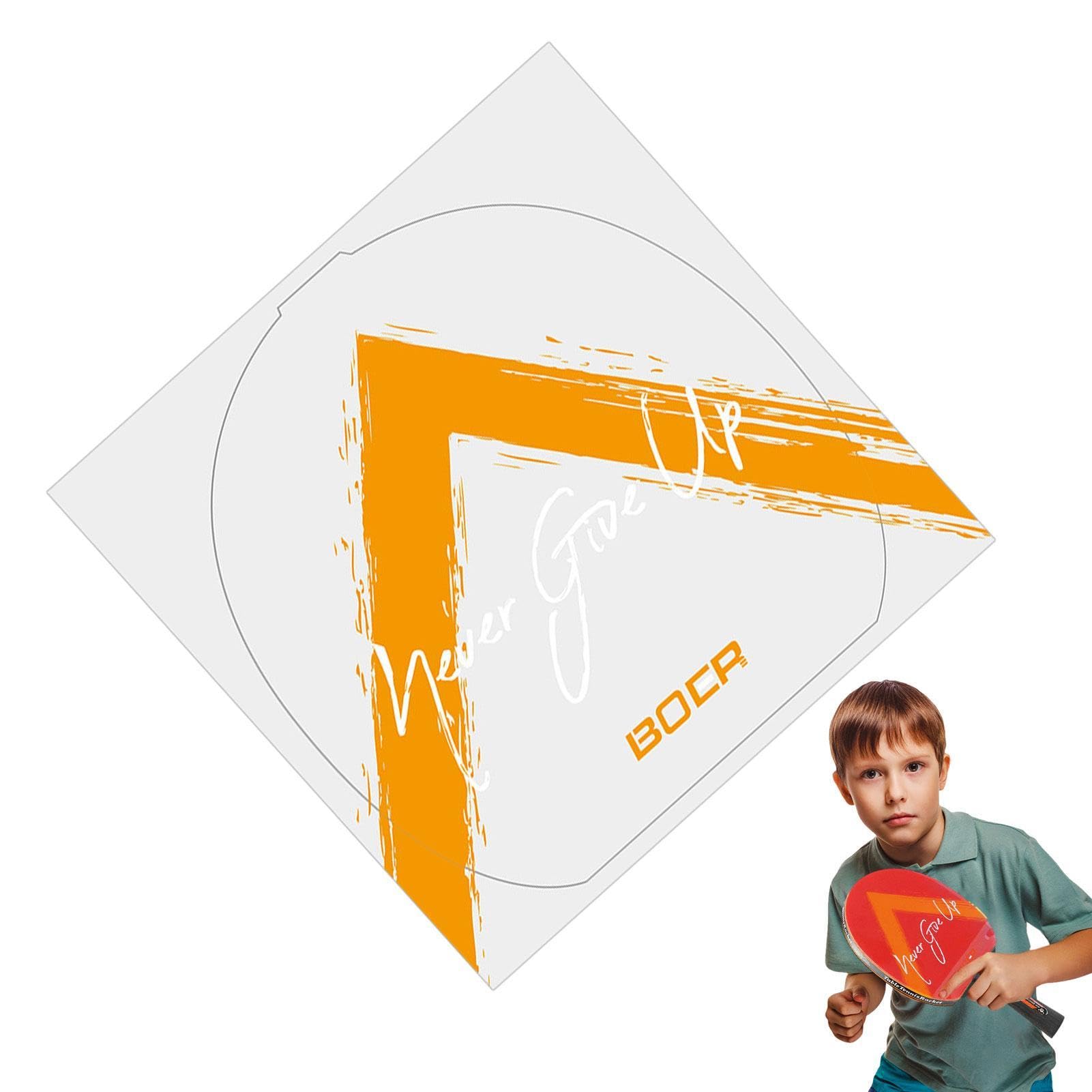 GLANSI Racket Rubber Protection Sheet, Rubber Protector Film, Dustproof Ping Pong Bat Rubber Guard, Tennis Racket Rubber Guard for Racquet, Table Tennis Rackets, transparent pattern