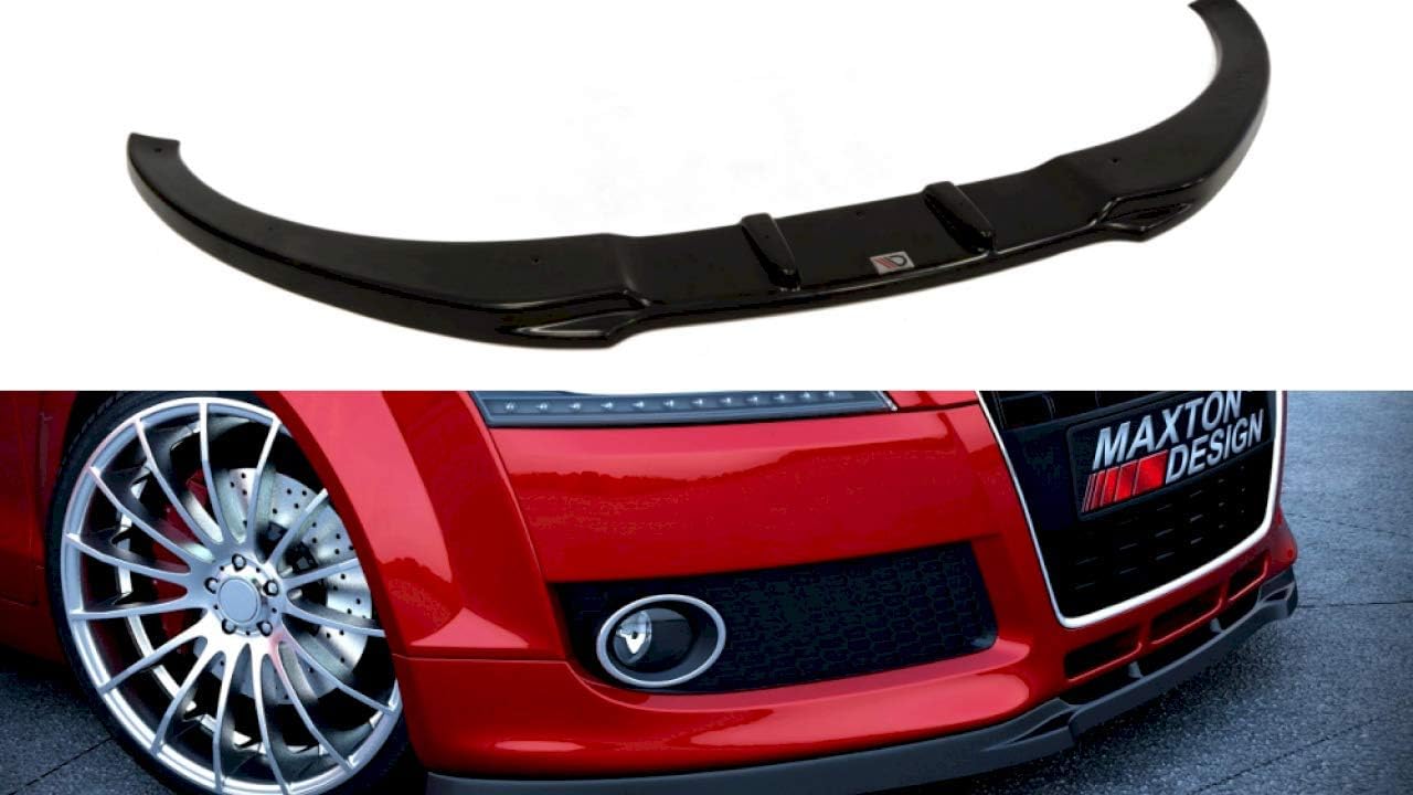Front Bumper Lip Spoiler Compatible with Audi TT MK2 (Standard Bumper) (2006-2014) Maxton Design Splitter