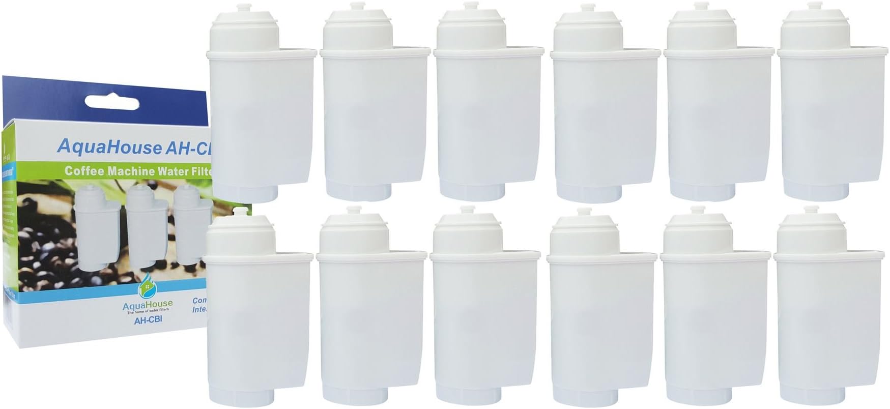 AH-CBI Water Filter Compatible with Siemens TZ70003 TCZ700, Compatible with Bosch 467873 575491 Coffee Machines (12 Pack)