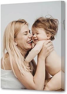 CCWACPP Custom Canvas Pictures 5x7 inches Framed Personalized Photo to Canvas Print Customize Canvas Prints with Your Photos for Wall Decor Ready to Hang (5\