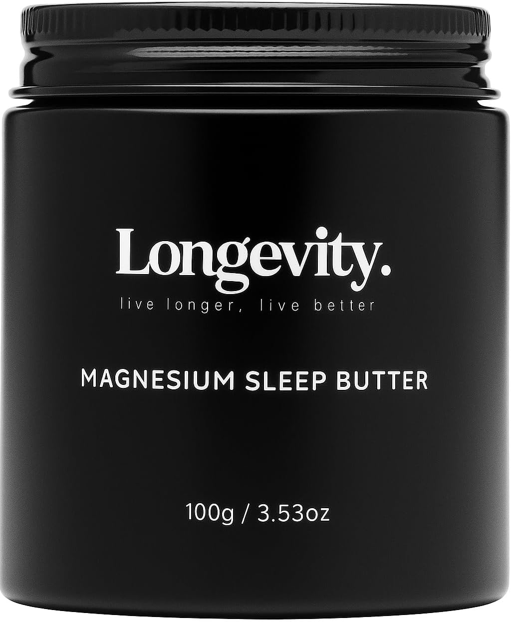 Longevity Magnesium Butter Cream for Better Sleep – 100g Vegan High-Strength with Lavender Chamomile – Fast Absorbing Muscle Relaxation | Longevity Store