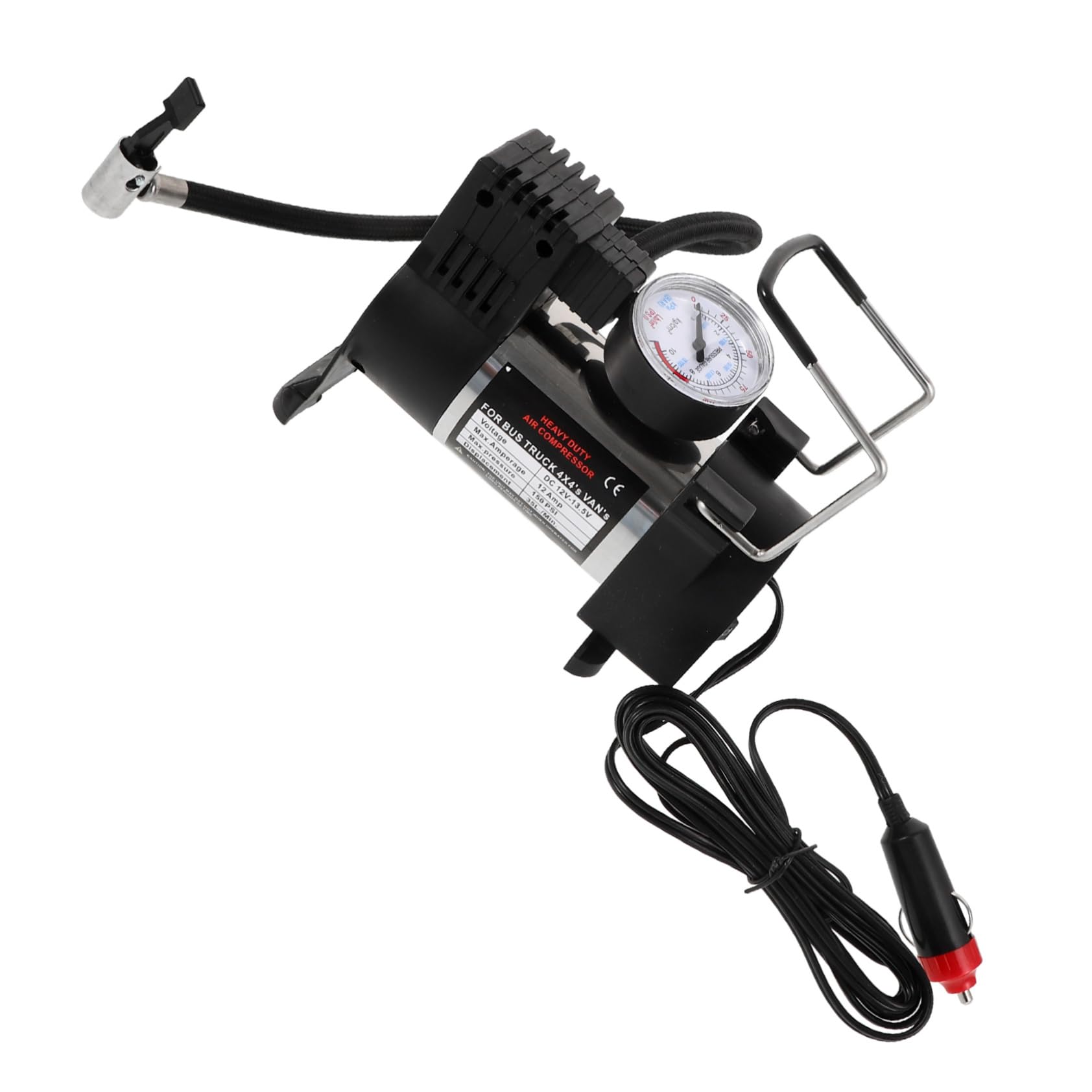 PartyKindom Gonfiatore Pneumatici Auto Pompa ad Aria Elettrica Portatile Compressore Aria Compatto per Biciclette Moto Veicoli