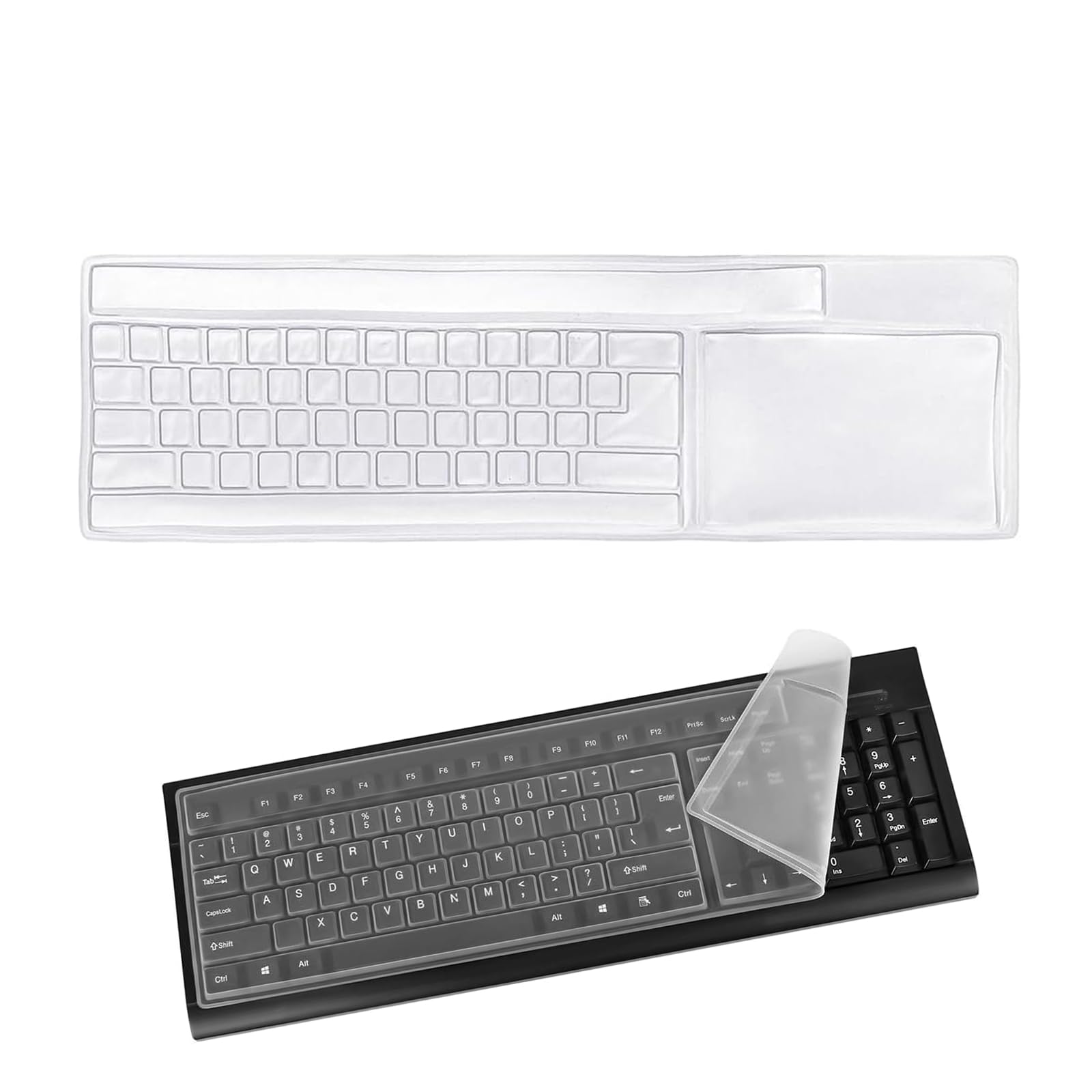 Housse Silicone Universelle Pour Clavier WKRTDY - Protection Étanche Et Anti-Poussière | Transparente Et Flexible