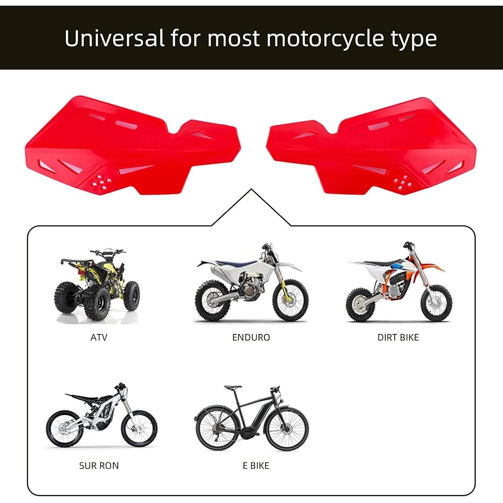 Paramani Moto per Husqvarna Fe 450 2016-2025, Antishock Antivento Impermeabile Durevole Motocicletta Paramani Flusso d'Aria Scudo,B