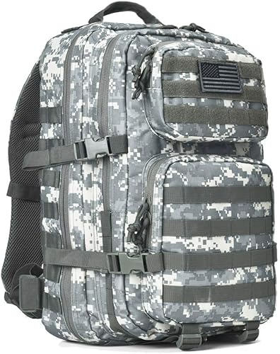 Miniatura 17 de Reebow Gear Mochila táctica militar, grande, bolsa de emergencia con capacidad hasta para 3 días, Molle, negro