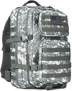 REEBOW GEAR Military Tactical Backpack Large Army 3 Day Assault Pack Molle Bag Backpacks (ACU Camo)