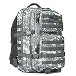 REEBOW GEAR Military Tactical Backpack Large Army 3 Day Assault Pack Molle Bag Backpacks (ACU Camo)