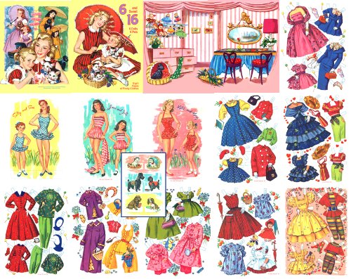 6 and Sweet 16, Restored 1955 Paper Doll Book | Amazon.com.br