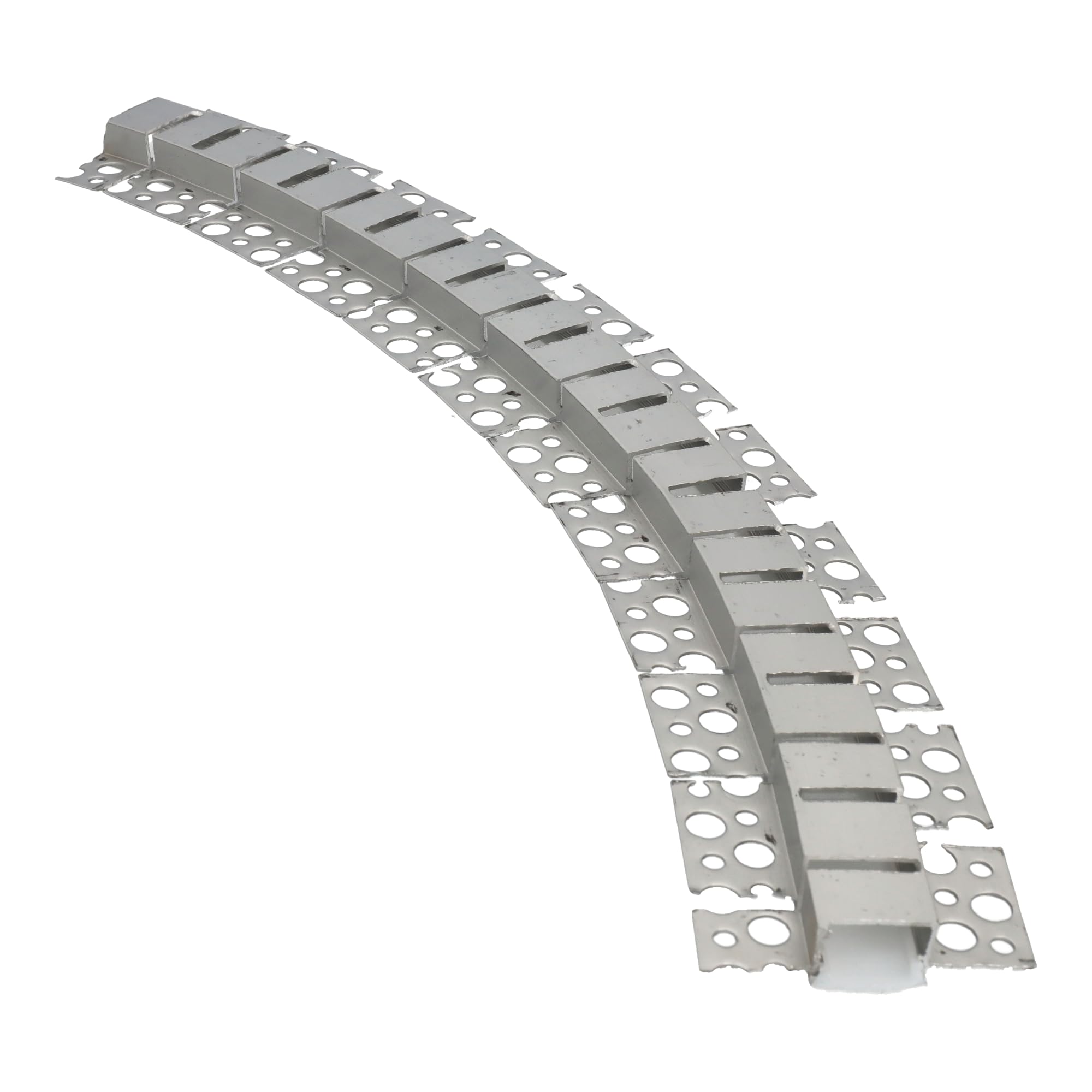 Jandei Profilo Flessibile da 3 Metri per l'Integrazione di Strisce LED in Intonaco o Cartongesso, Realizzato in Alluminio Grigio. Include Diffusore in Silicone