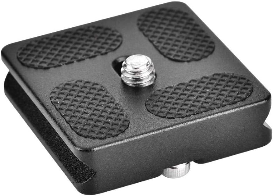 Quick Release Plate with 1/4inch Screw Mount 40/50/60/70/100mm Quick Release Clamp Mount Adapter for Arca Benro Monopod Tripod Ball Head SLR Camera(PU40)