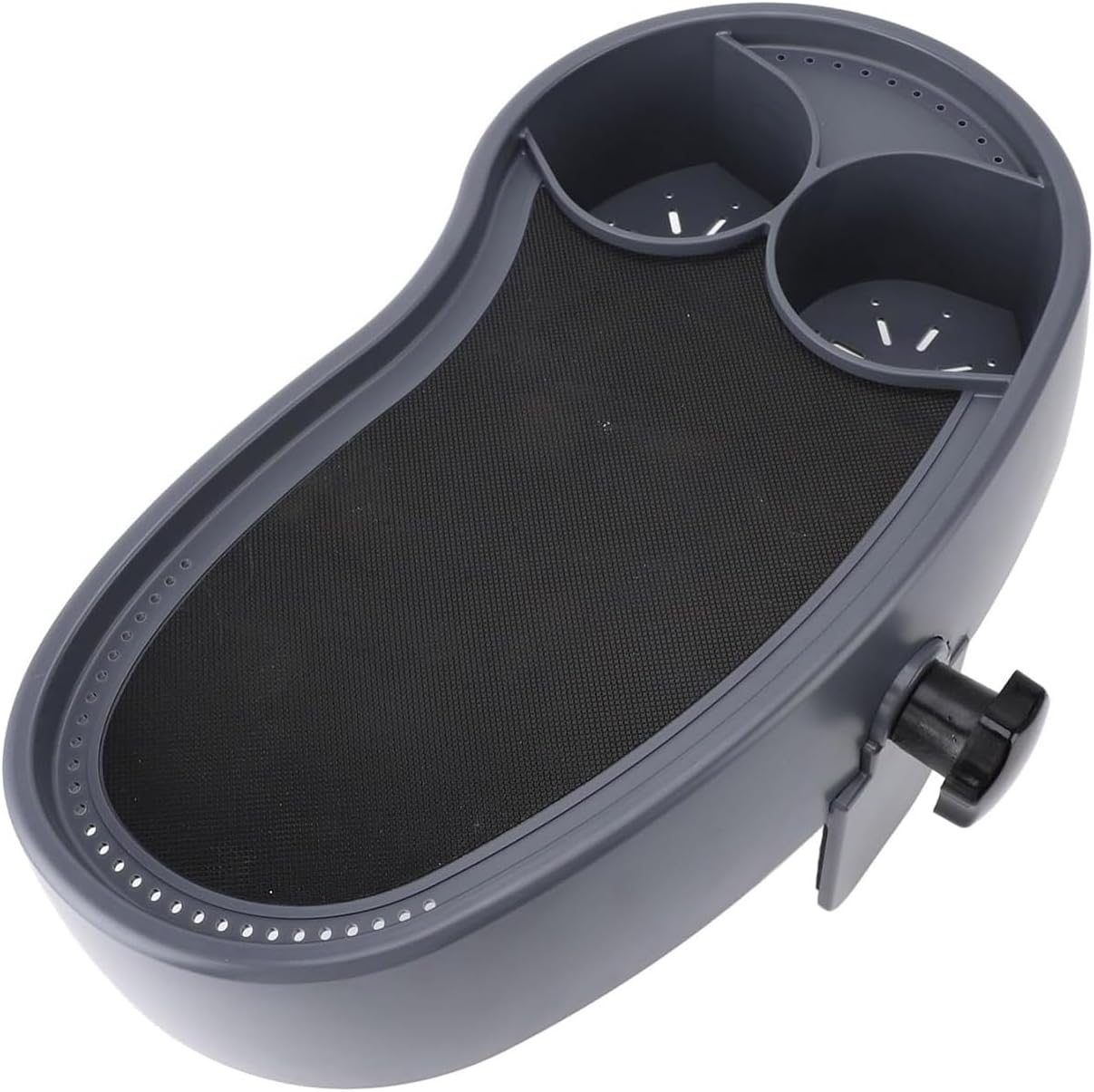 Nonslip Hot Tubs Table Tray with Adjustable Clamp Easy Installation Bathtub Serving Tray Double Cup Holders Shelf Hot Tubs Drink Holders