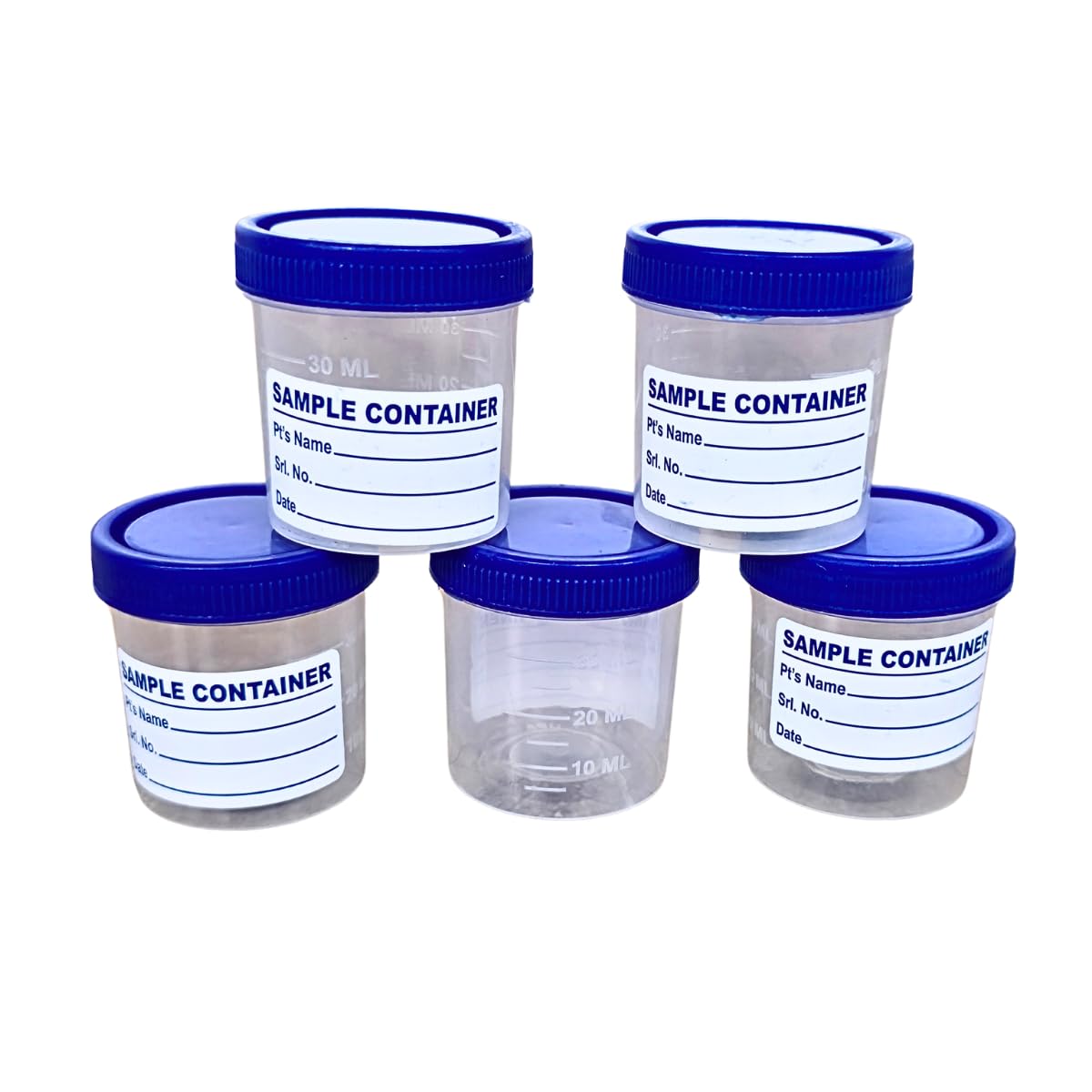 AANIJ® Sample Container 50 ml | Leak Proof Specimen Container | PP Plastic Sample Collection Jar | Non Sterile Pathology, Medical & Laboratory Use Pack of (5)-image-25