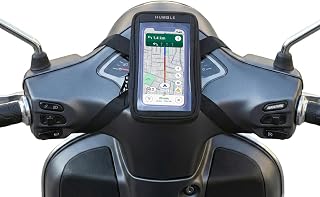 Humble® Universal Scooty & Scooter Mobile Holder Touch-Friendly Water-Resistant Phone Mount with Storage Pocket and Anti S... Price In India