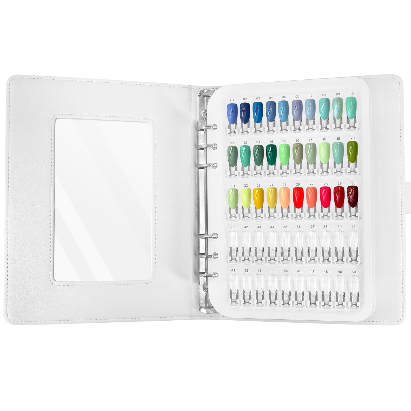 150 Couleurs Nuancier Ongles Modèles de Présentation, Présentoir Ongles Nuancier Nuancier Vernis Semi Permanent pour Style Nail Art et Affichage Des Couleurs, C11