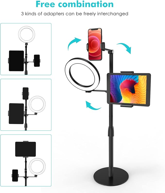 Soporte de Escritorio Viozon 3 en 1 con Luz LED para Tablet y Celular miniatura 7