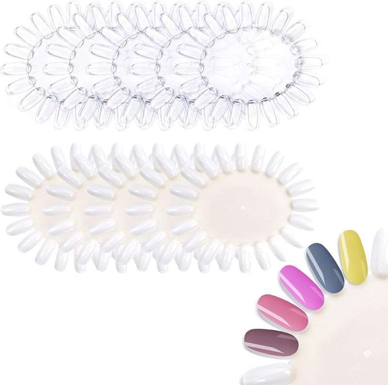 10Pcs False Nail Swatches Wheels Nail Polish Display Wheel