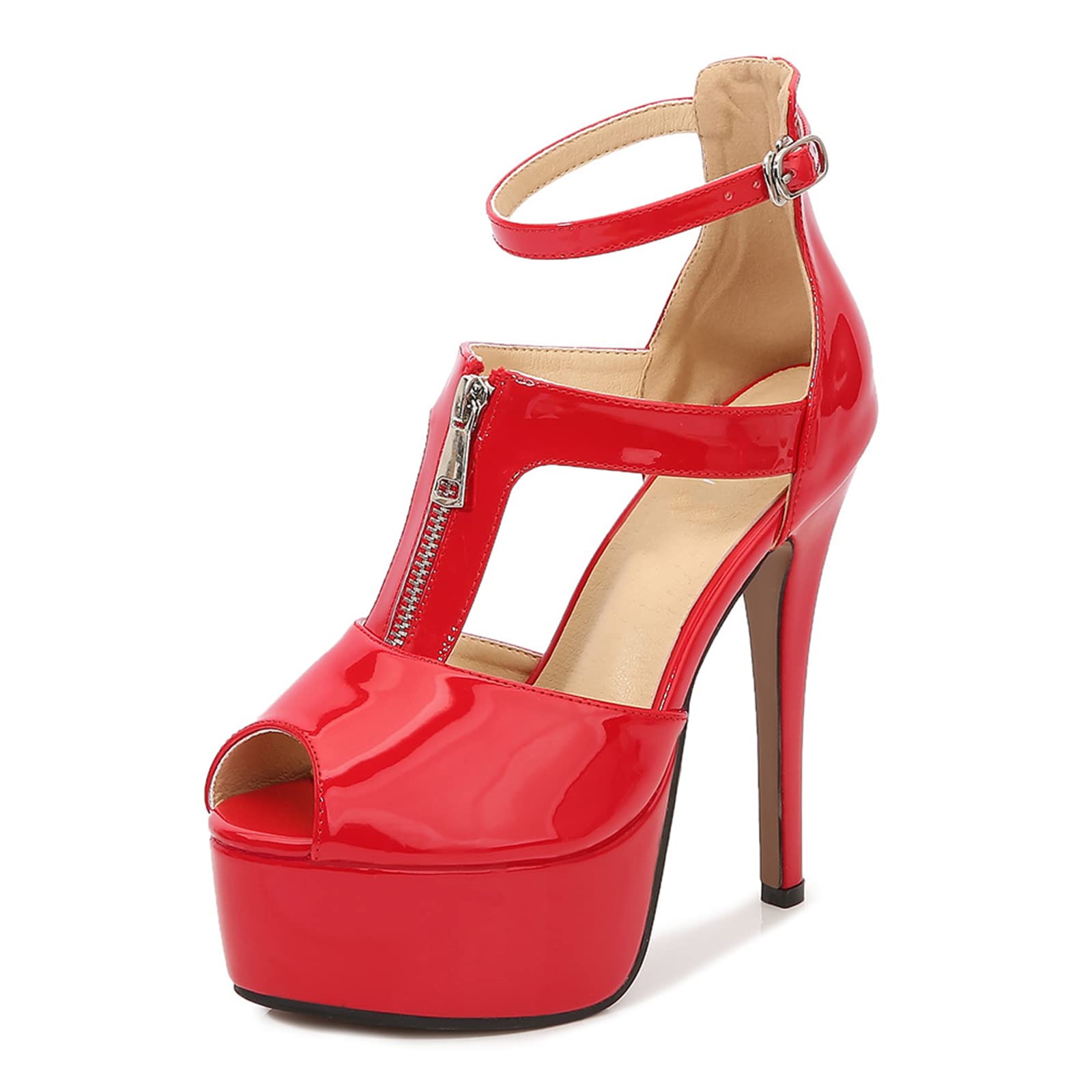 14 CM/5.51IN Sexy Super Haut Talon Danseur Travestissement Grande Taille Chaussures À Talons Hauts Discothèque Pôle Danse Dame Sandales