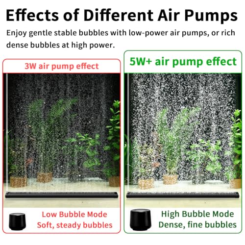 JHGKEGKE 47.24 Inch Long Aquarium Air Bubble Bar, Weighted Nano Mist Bubble Wall, Wider Clog-Resistant Design High Dissolved Oxygen Diffuser for Freshwater, Saltwater, Pond, Hydroponics by JHGKEGKE - Used condition - Image 6